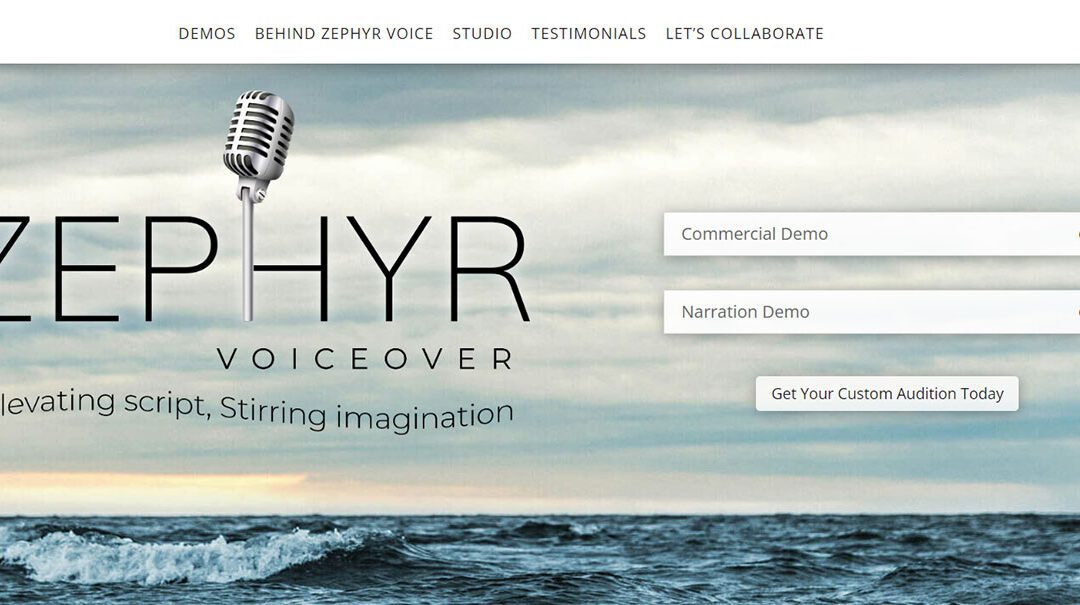 Zephyr Voiceover Website